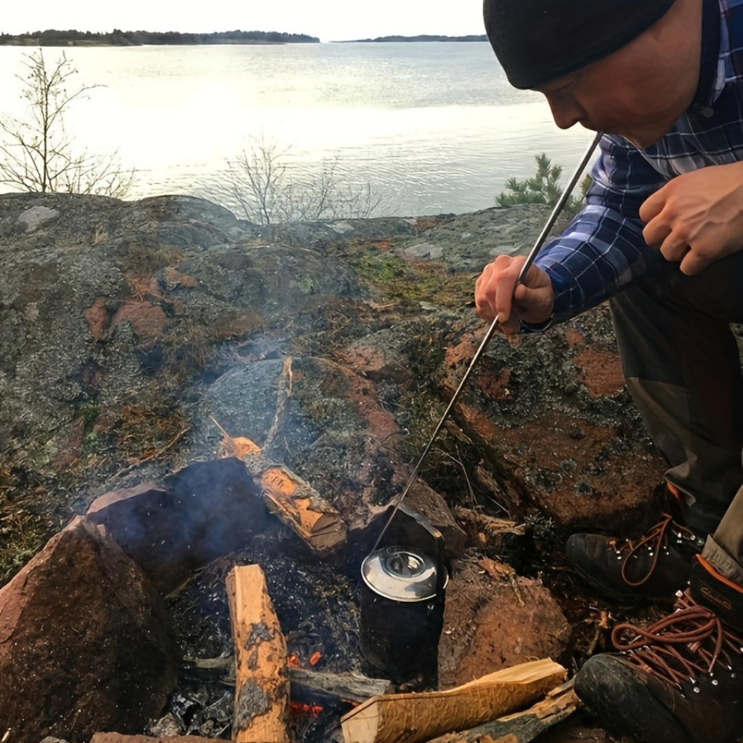 Teleskopiskt Eldblåsrör - Rostfritt Stål