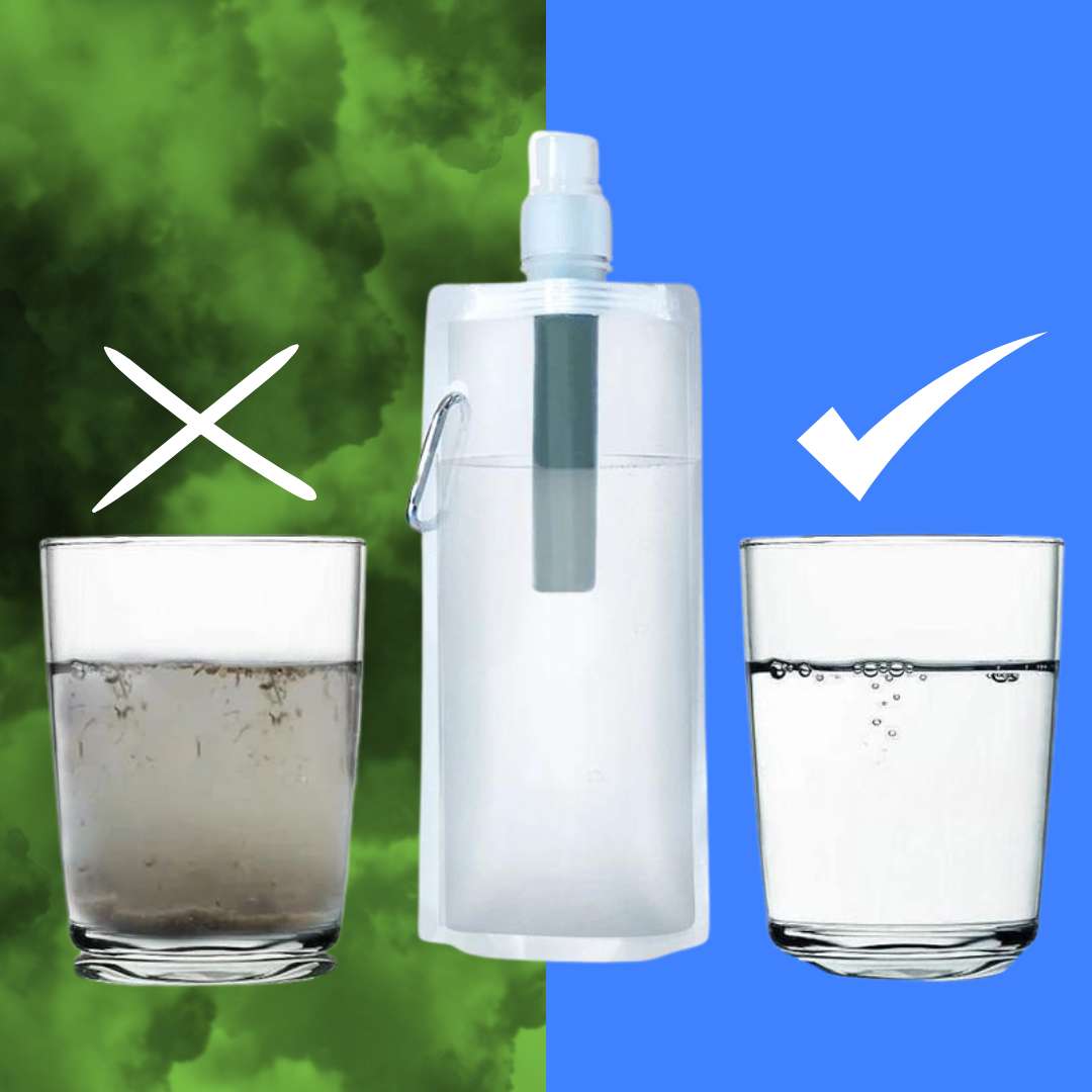 Bottiglia con filtro dell'acqua: acqua sempre fresca