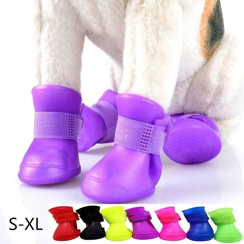 Botas de lluvia para mascotas - 4 piezas